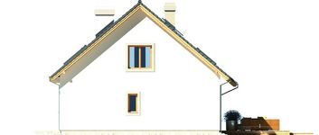 Projekt domu Ewa Gold 1A (WRD1231) - elewacja prawa