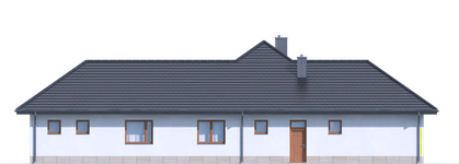 Projekt domu Domena 115 B (WRW1289) - elewacja lewa