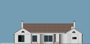 Projekt domu Kamp 3 (WAF1042) - elewacja frontowa