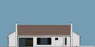 Projekt domu Kamp 3 (WAF1042) - elewacja prawa