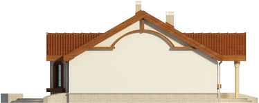 Projekt domu Sintra LMB65 (WRB1460) - elewacja lewa
