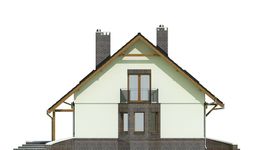 Projekt domu Dla Ciebie 2 w2 z garażem 2-st. [A1] (WRF1830) - elewacja lewa