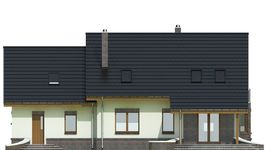 Projekt domu Dla Ciebie 2 w2 z garażem 2-st. [A1] (WRF1830) - elewacja tylna