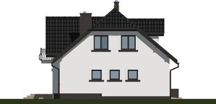 Projekt domu APS 127 (LUA1197) - elewacja lewa