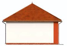 Projekt budynku gospodarczego G241 budynek gospodarczy (SLN2026) - elewacja lewa