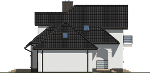 Projekt domu APS 038 (LUA1037) - elewacja lewa