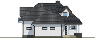 Projekt domu APS 065 (LUA1064) - elewacja lewa