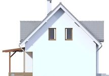 Projekt domu Tokio VII DCP190f (WOB1686) - elewacja prawa