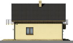Projekt domu D55 - Małgosia (WAI1203) - elewacja lewa