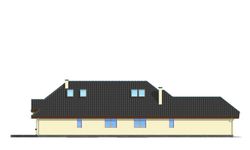 Projekt domu Jamnik 3 (WAH1179) - elewacja lewa