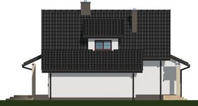 Projekt domu APS 112 (LUA1135) - elewacja lewa
