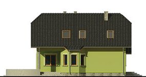 Projekt domu AB-050 (WOC1005) - elewacja lewa