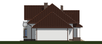Projekt domu APS 089 + 2G (LUA1295) - elewacja lewa