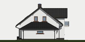 Projekt domu APS 004 + G (LUA1068) - elewacja prawa