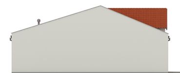 Projekt garażu G116 - Budynek garażowy (PRA1130) - elewacja lewa