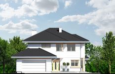 Projekt domu Carmen Magdalena CT (WRR1038) - elewacja frontowa