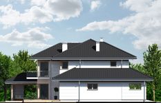Projekt domu Carmen Magdalena CT (WRR1038) - elewacja lewa