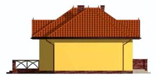 Projekt domu Toledo (SLN1400) - elewacja lewa