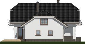 Projekt domu APS 131 (LUA1175) - elewacja lewa