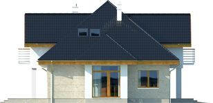 Projekt domu Dayton DCP261 (WOB1137) - elewacja lewa