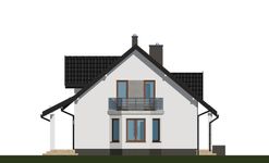 Projekt domu APS 113 NEW (LUA1147) - elewacja lewa