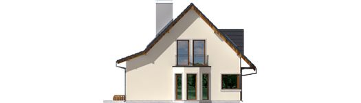 Projekt domu Demi G1 (wersja A) (WRC1871) - elewacja prawa