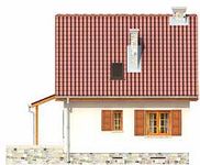 Projekt domu Majka (BSA1407) - elewacja prawa