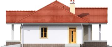 Projekt domu Lucia II DCB88a (WOB1536) - elewacja prawa