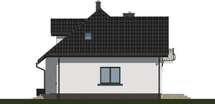 Projekt domu APS 127 (LUA1197) - elewacja prawa