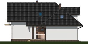 Projekt domu APS 057 (LUA1056) - elewacja prawa