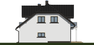 Projekt domu APS 073 NEW (LUA1084) - elewacja prawa