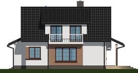 Projekt domu APS 112 (LUA1135) - elewacja prawa