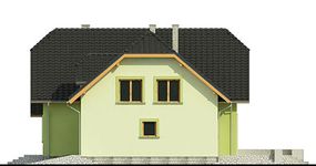 Projekt domu AB-050 (WOC1005) - elewacja prawa