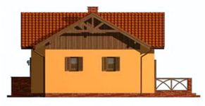 Projekt domu Lozanna (SLN1395) - elewacja prawa