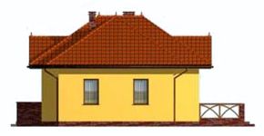 Projekt domu Toledo (SLN1400) - elewacja prawa