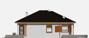 Projekt domu Jerzyk z garażem 1-st. [A] (WRF1495) - elewacja prawa