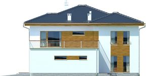 Projekt domu Brisbane DCP262 (WOB1139) - elewacja prawa