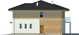 Projekt domu Canberra DCP265 (WOB1142) - elewacja prawa