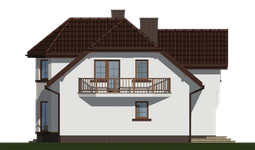 Projekt domu APS 044 (LUA1143) - elewacja prawa