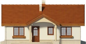 Projekt domu Sintra LMB65 (WRB1460) - elewacja frontowa