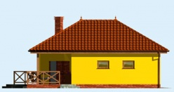 Projekt budynku gospodarczego G189 budynek gospodarczy (SLN1968) - elewacja frontowa