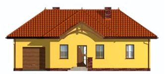Projekt domu Toledo (SLN1400) - elewacja frontowa
