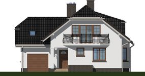 Projekt domu APS 131 (LUA1175) - elewacja frontowa