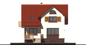 Projekt domu APS 007 (LUA1006) - elewacja tylna