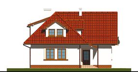 Projekt domu APS 020 (LUA1019) - elewacja lewa