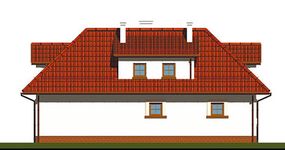 Projekt domu APS 020 (LUA1019) - elewacja tylna