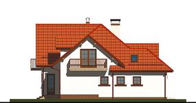 Projekt domu APS 047 (LUA1046) - elewacja prawa