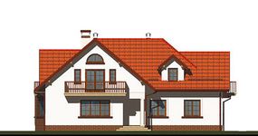 Projekt domu APS 047 (LUA1046) - elewacja tylna