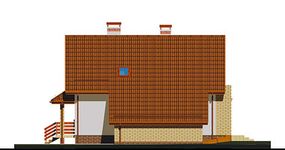 Projekt domu APS 060 (LUA1059) - elewacja prawa