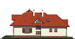 Projekt domu APS 084 (LUA1095) - elewacja lewa